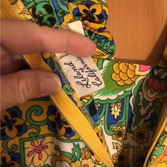 Vintage 60s 70s Leland of California Maxi Hostess Dress Psychedelic Hawaiian - Picture 5 of 7